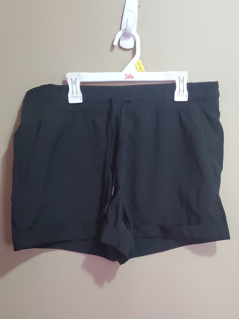90 Degree By Reflex Black Athletic Drawstring Shorts Size Medium